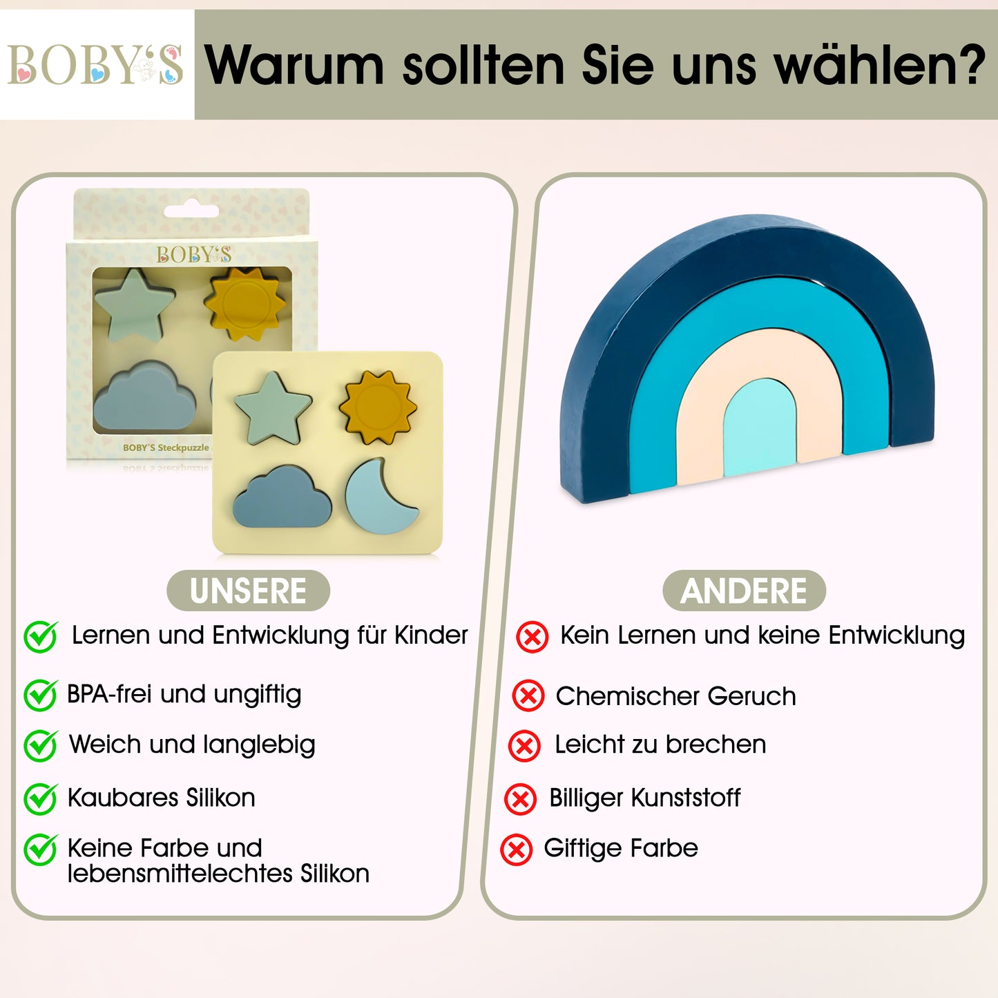 Montessori Silikonpuzzle