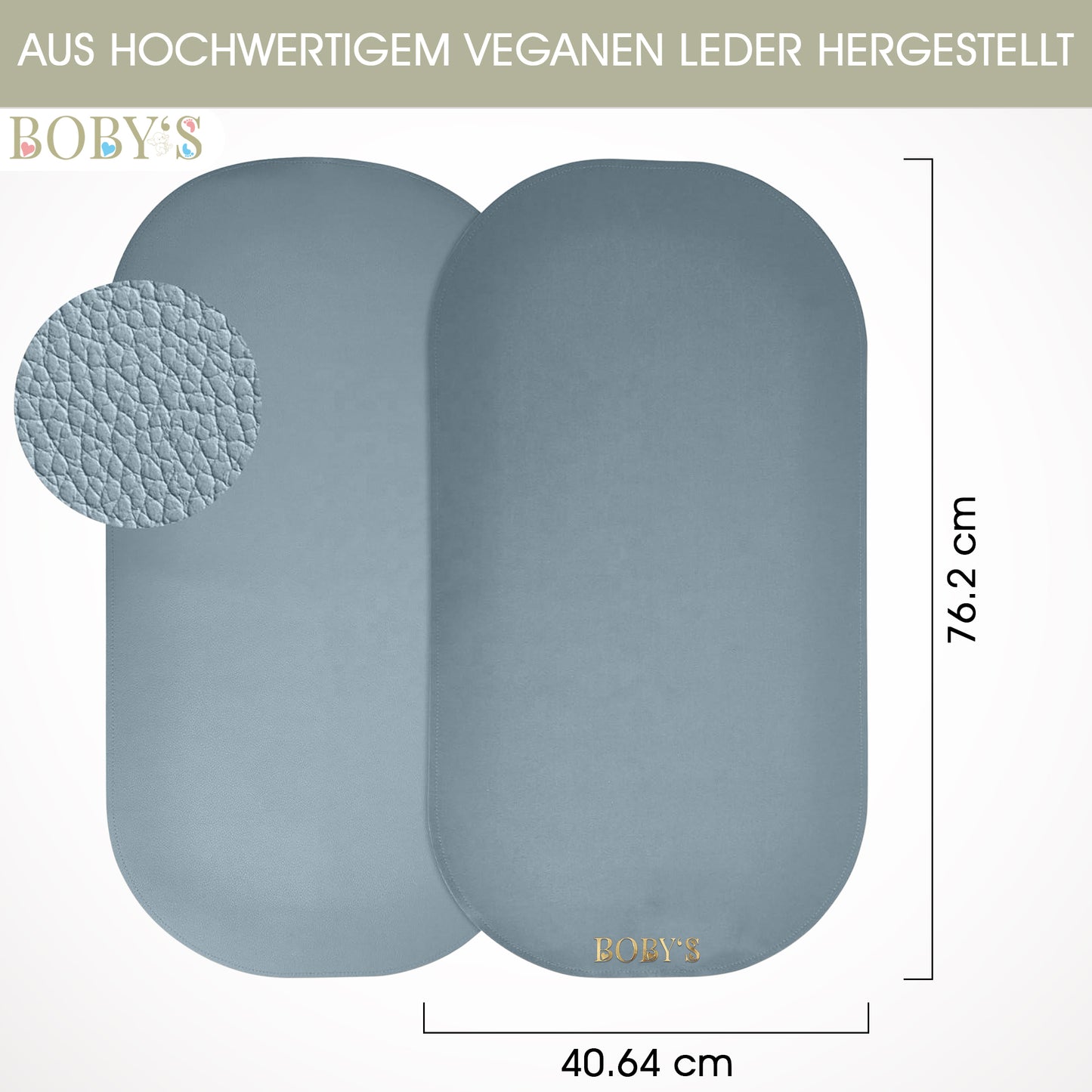 Wickelunterlage aus veganem Leder