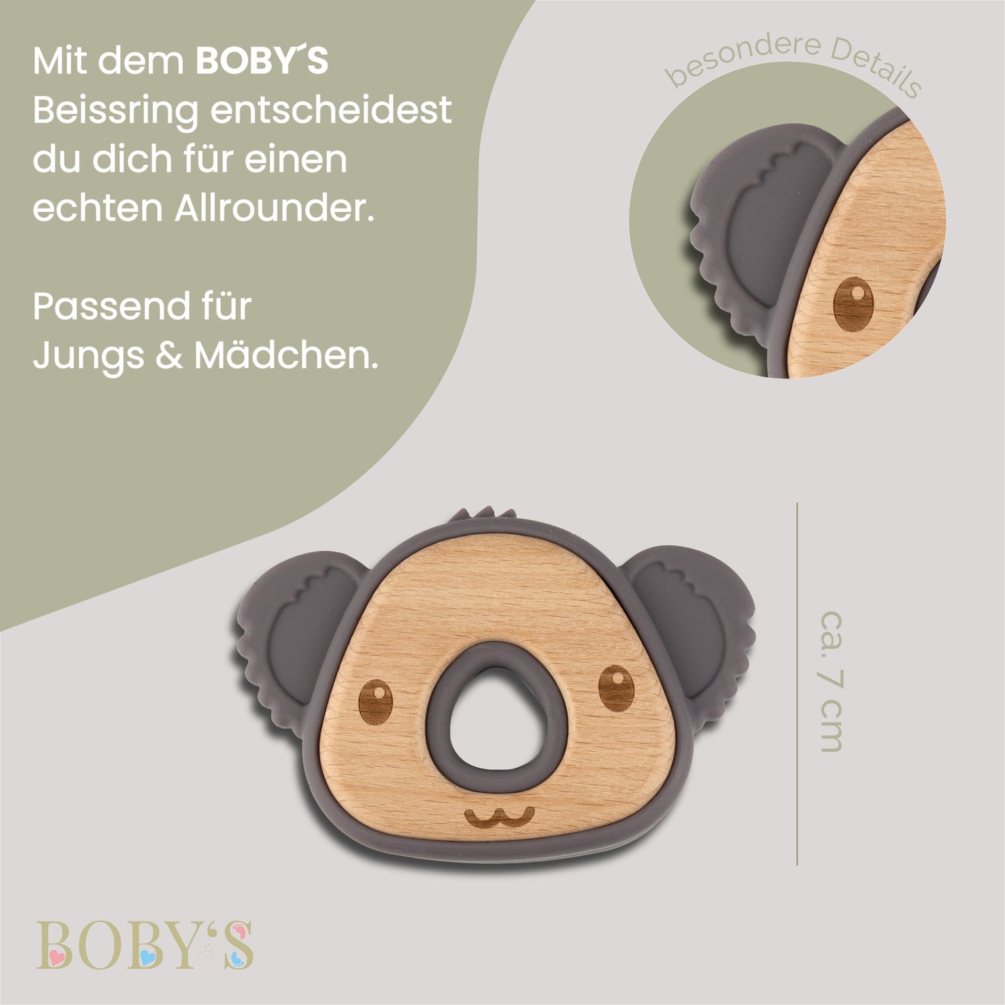 Beißring Kauspielzeug & Zahnungshilfe (Personalisierbar)