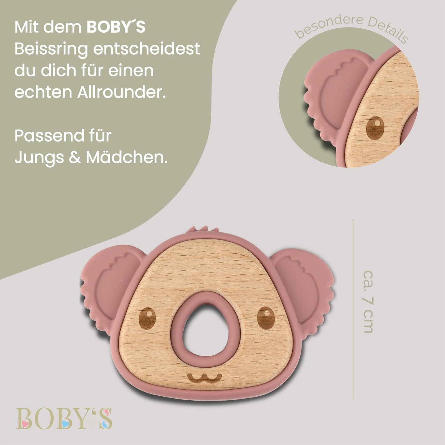 Beißring Kauspielzeug & Zahnungshilfe (Personalisierbar)