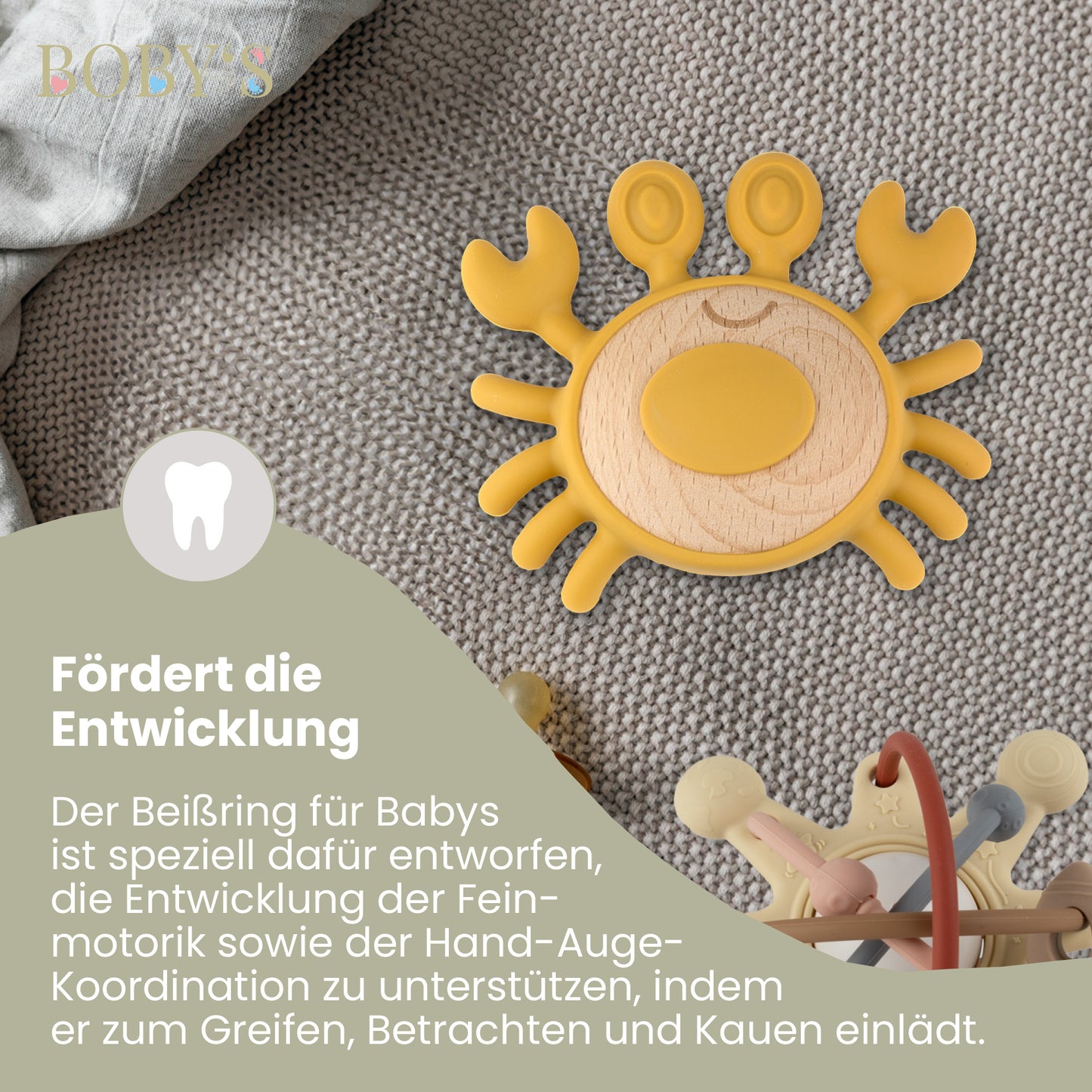 Beißring Kauspielzeug & Zahnungshilfe (Personalisierbar)