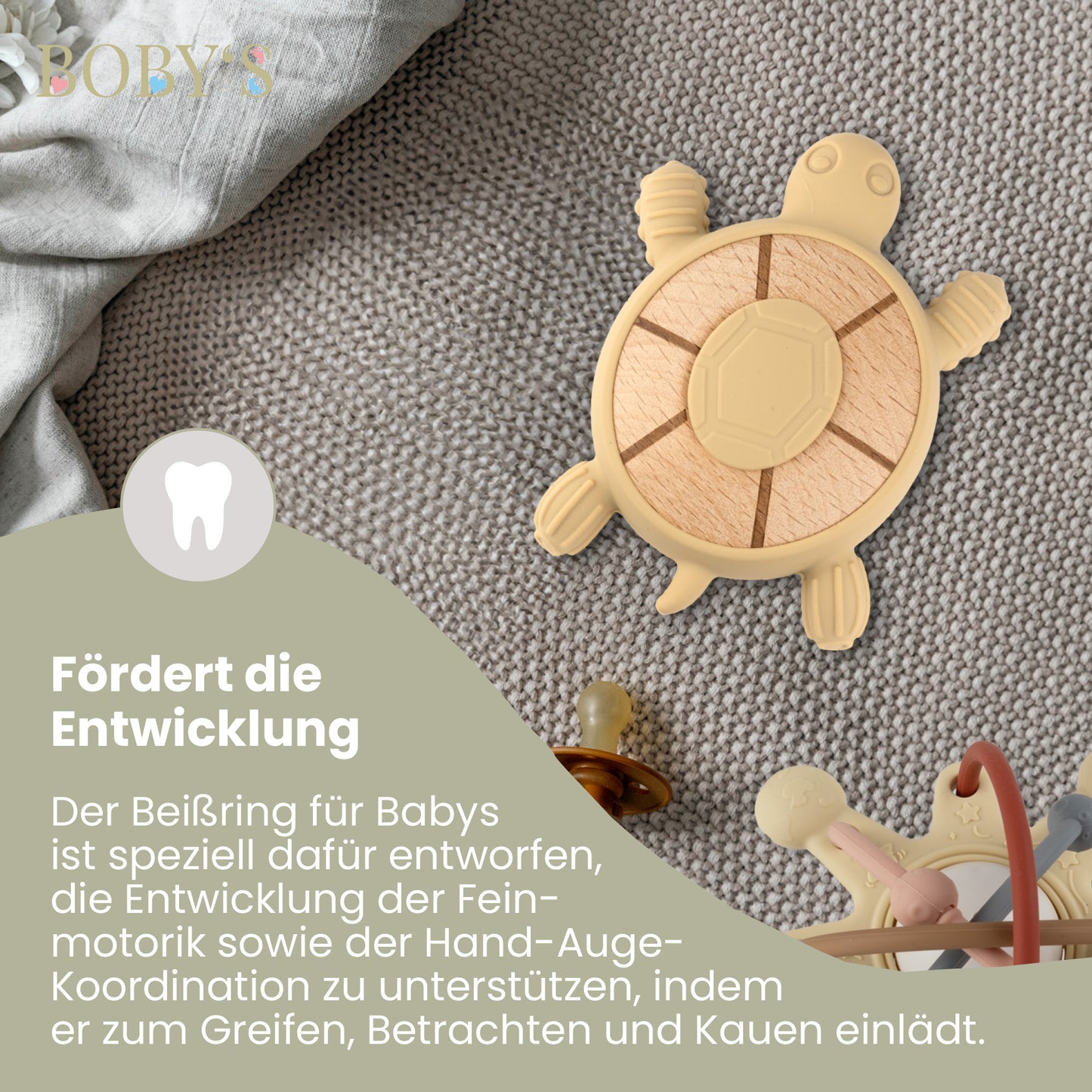 Beißring Kauspielzeug & Zahnungshilfe (Personalisierbar)