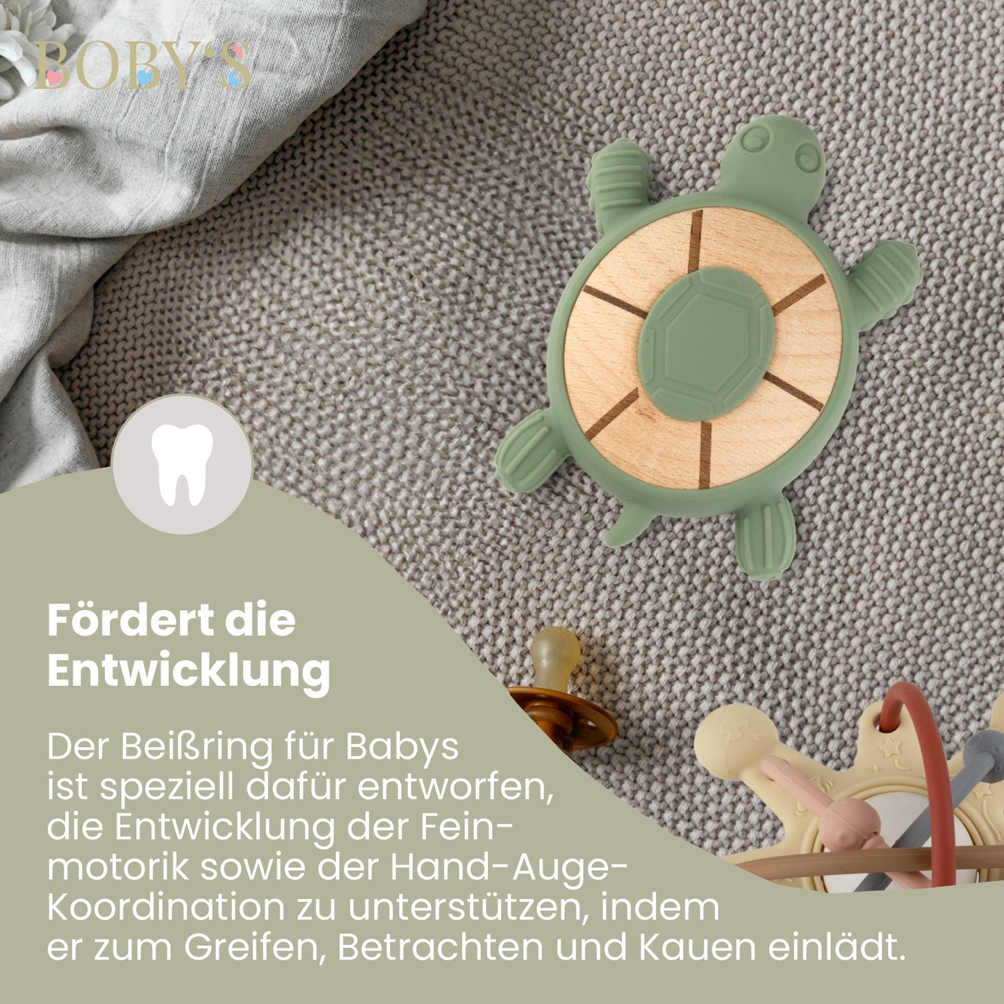 Beißring Kauspielzeug & Zahnungshilfe (Personalisierbar)
