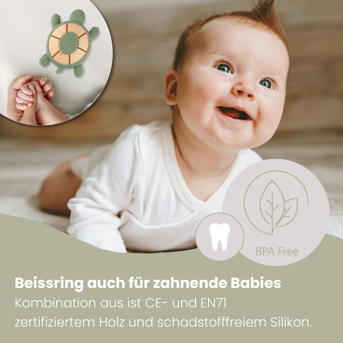 Beißring Kauspielzeug & Zahnungshilfe (Personalisierbar)