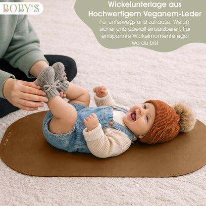 Wickelunterlage aus veganem Leder