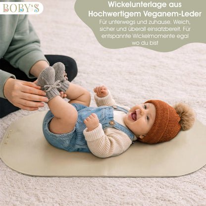 Wickelunterlage aus veganem Leder
