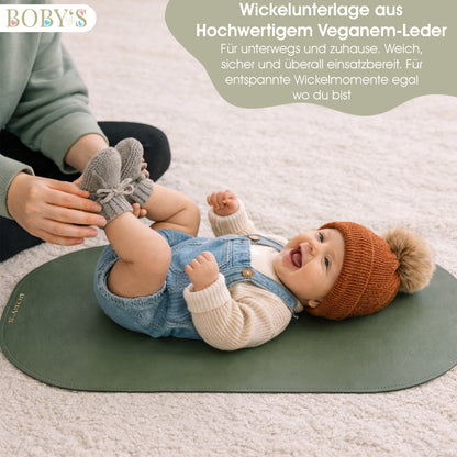 Wickelunterlage aus veganem Leder