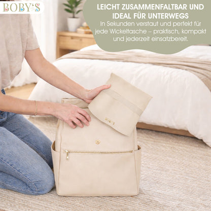 Wickelunterlage aus veganem Leder