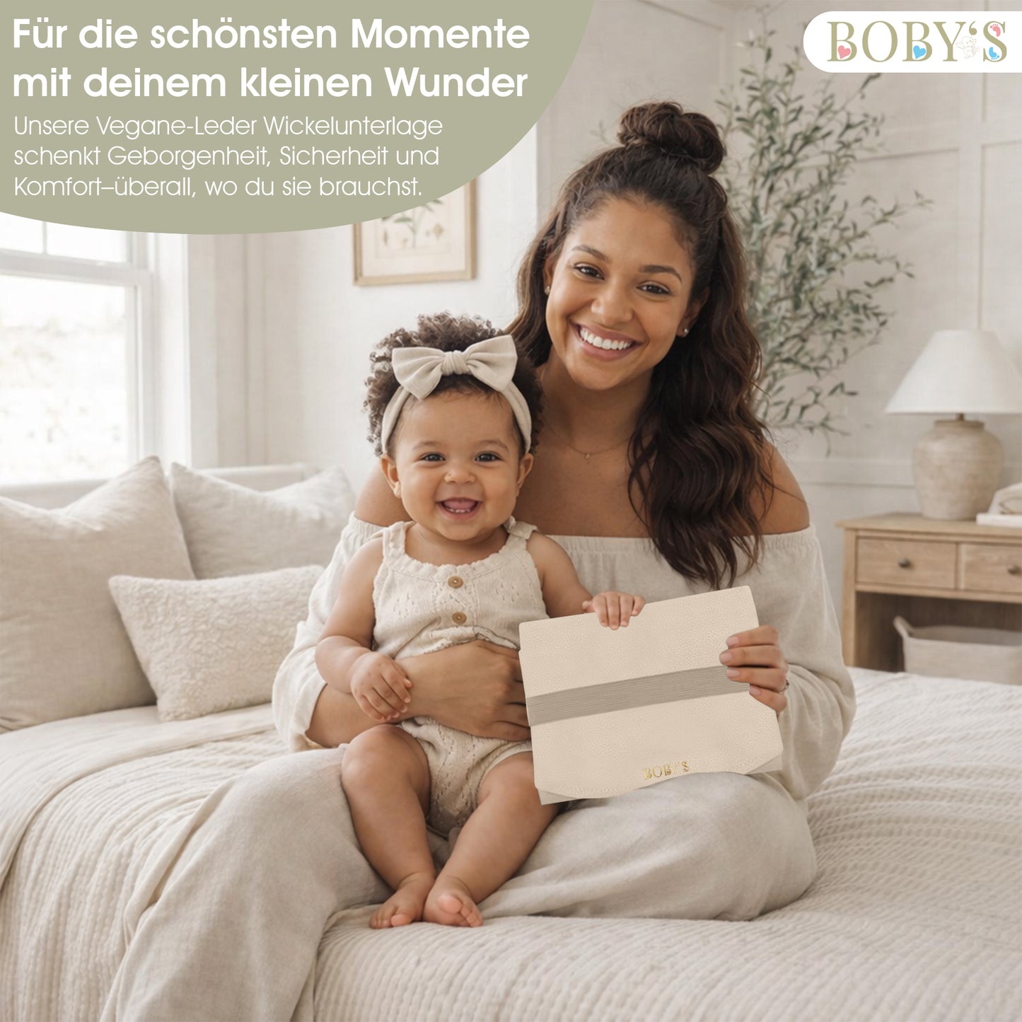 Wickelunterlage aus veganem Leder