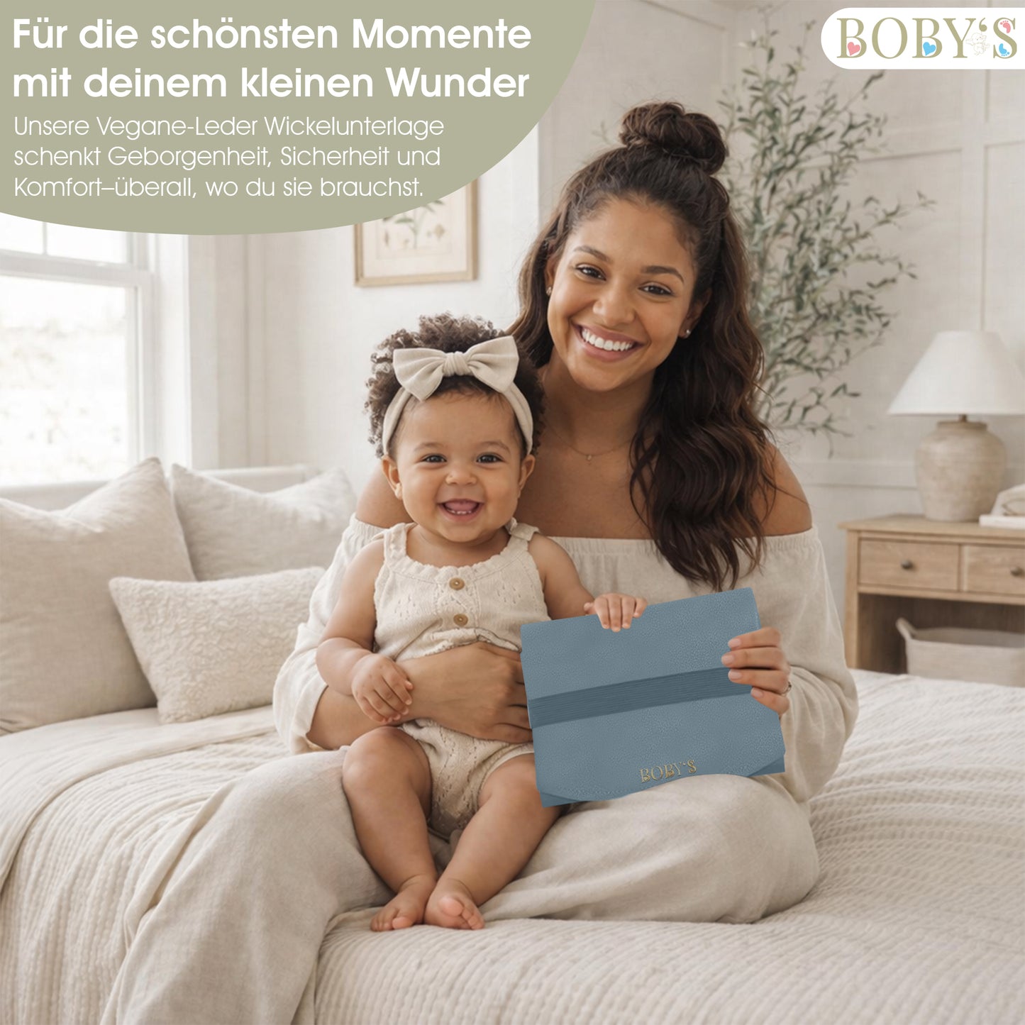 Wickelunterlage aus veganem Leder