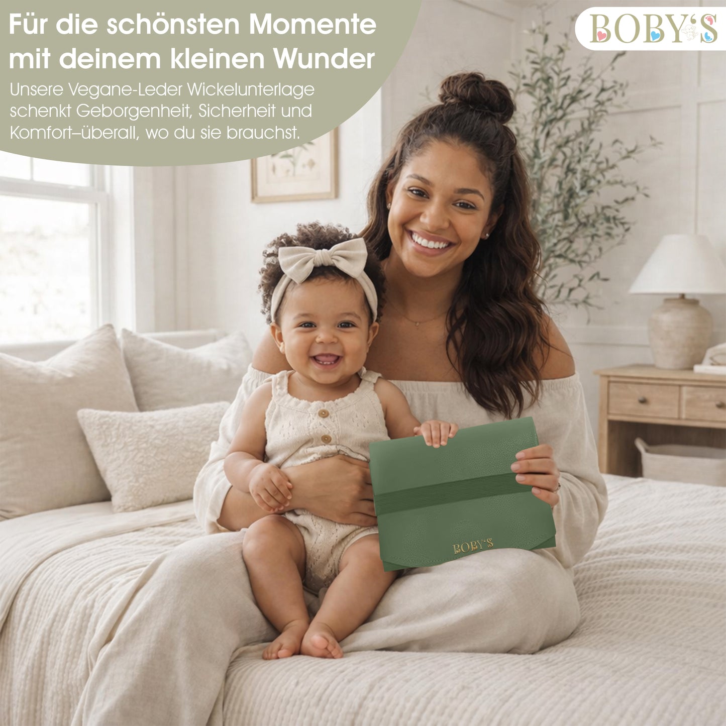 Wickelunterlage aus veganem Leder