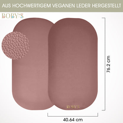 Wickelunterlage aus veganem Leder