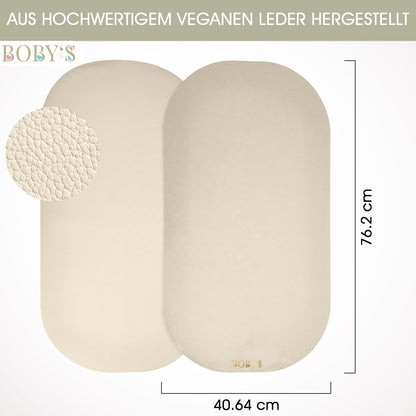 Wickelunterlage aus veganem Leder