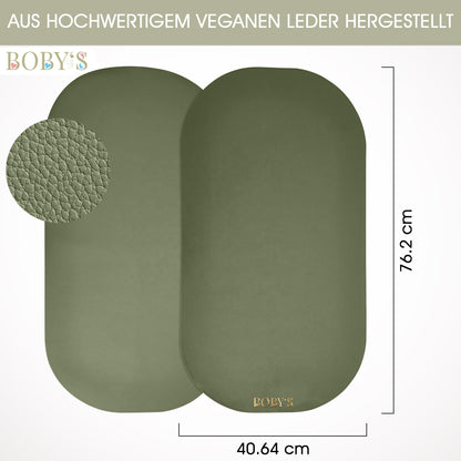 Wickelunterlage aus veganem Leder
