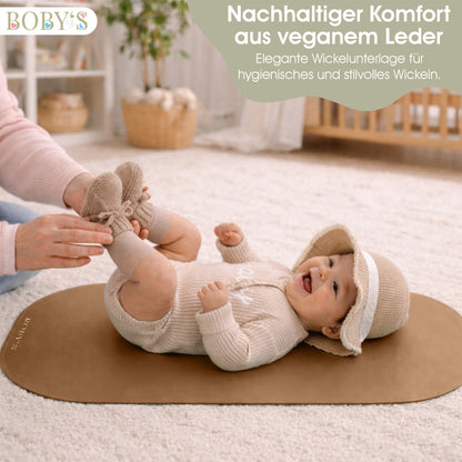 Wickelunterlage aus veganem Leder