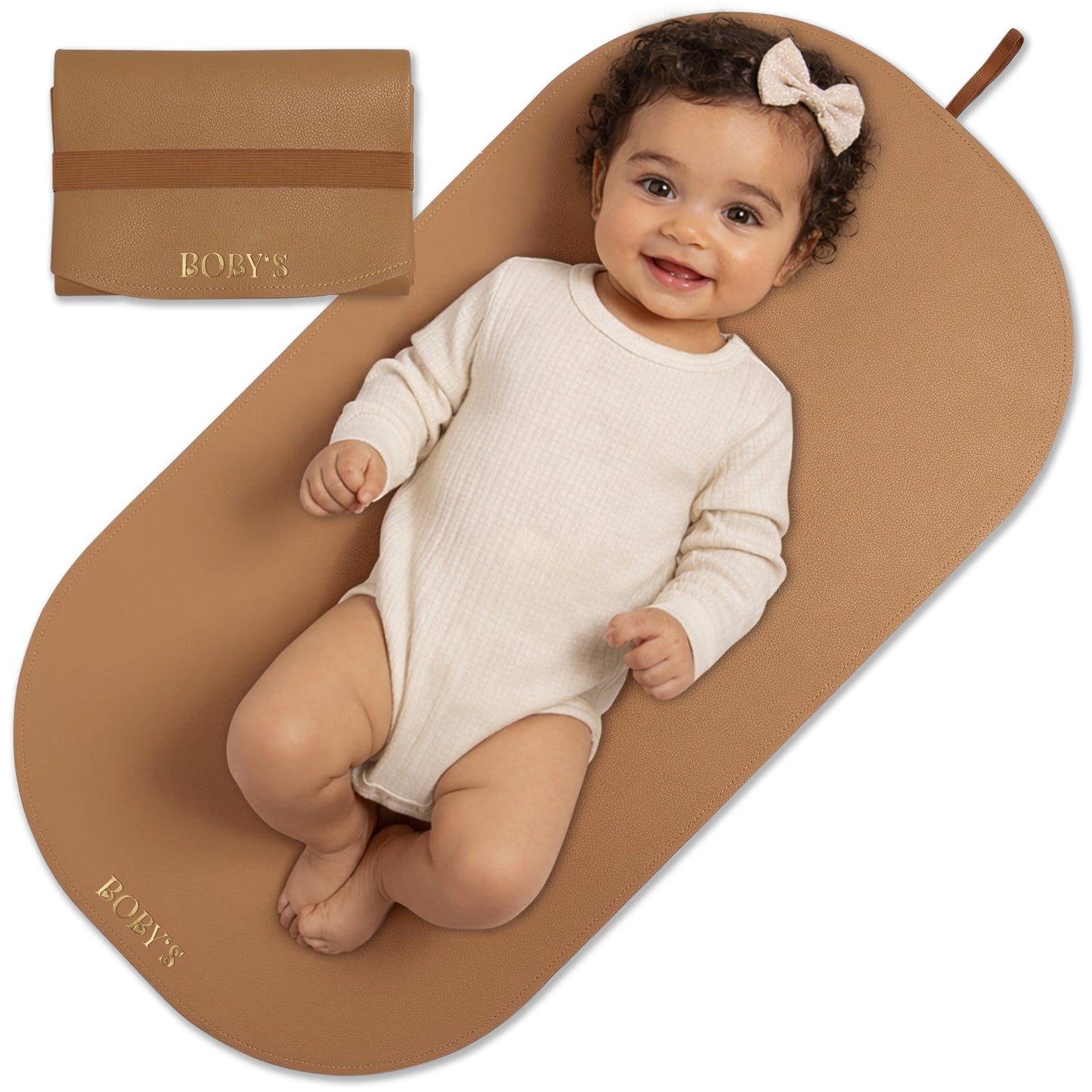 Wickelunterlage aus veganem Leder