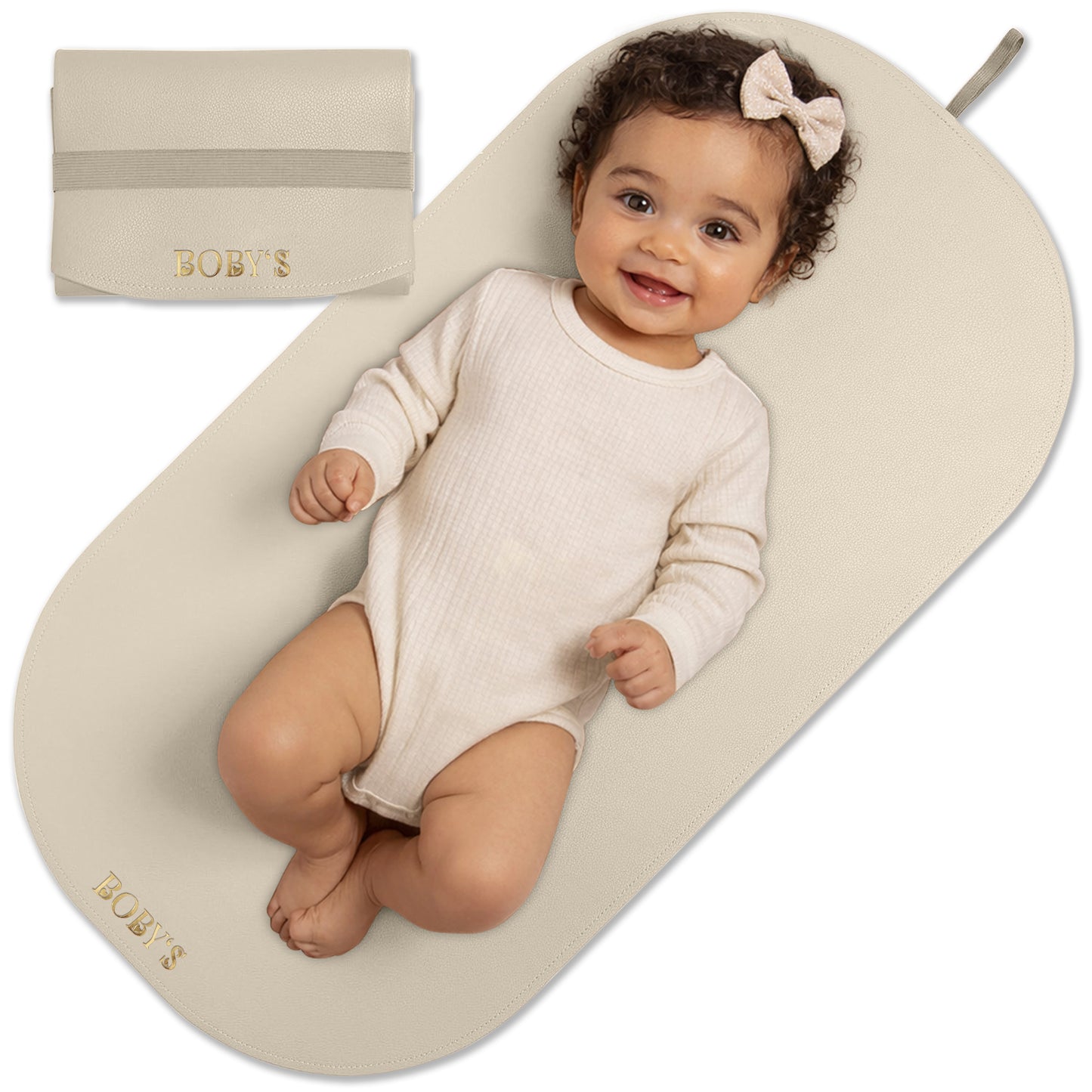 Wickelunterlage aus veganem Leder